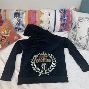 Y2K Black Juicy zip up! in amazing shape !!